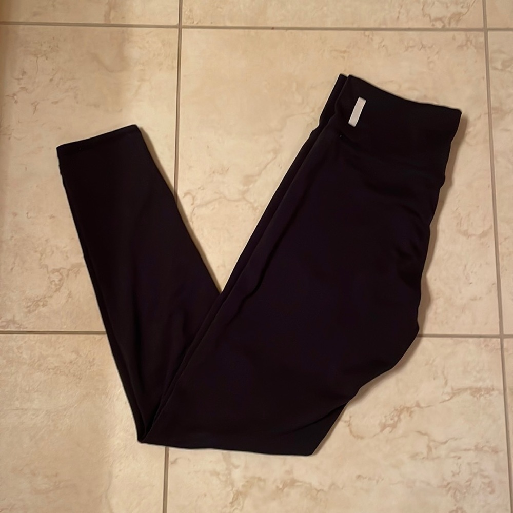 Solid black leggings